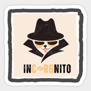 Incorgnito Sticker